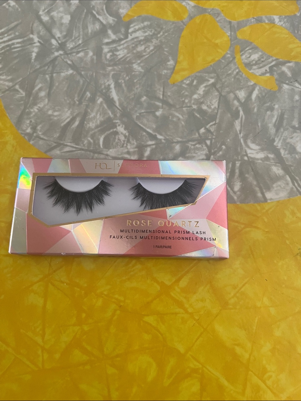 House of Lashes - rose quartz multidimensional, prism, lash one pair
